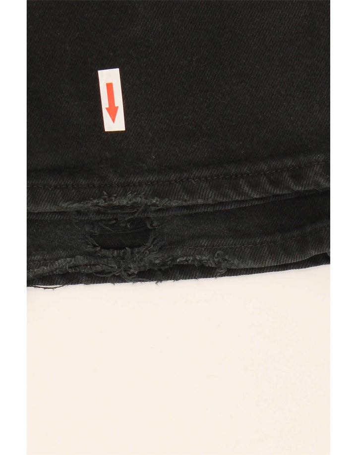Levi's Herren 751 Straight Jeans W34 L32 Schwarze Baumwolle