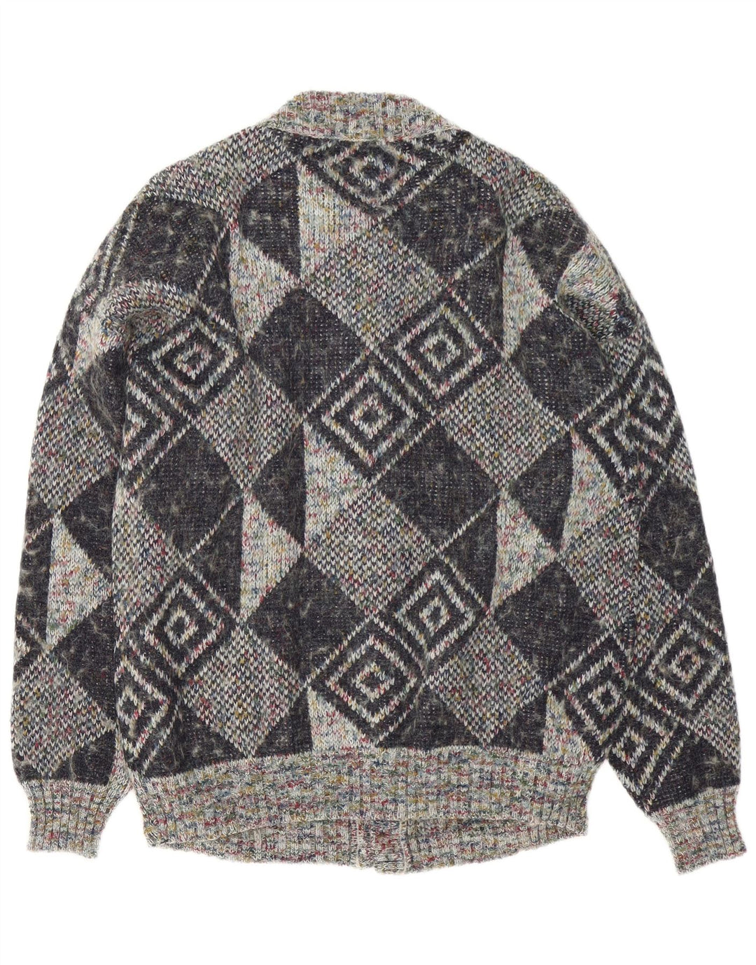 Gala Herren Strickjacke XL Grau Geometrisch