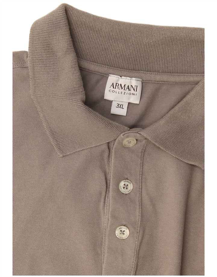 Armani Collezioni Herren Poloshirt 3XL Grau