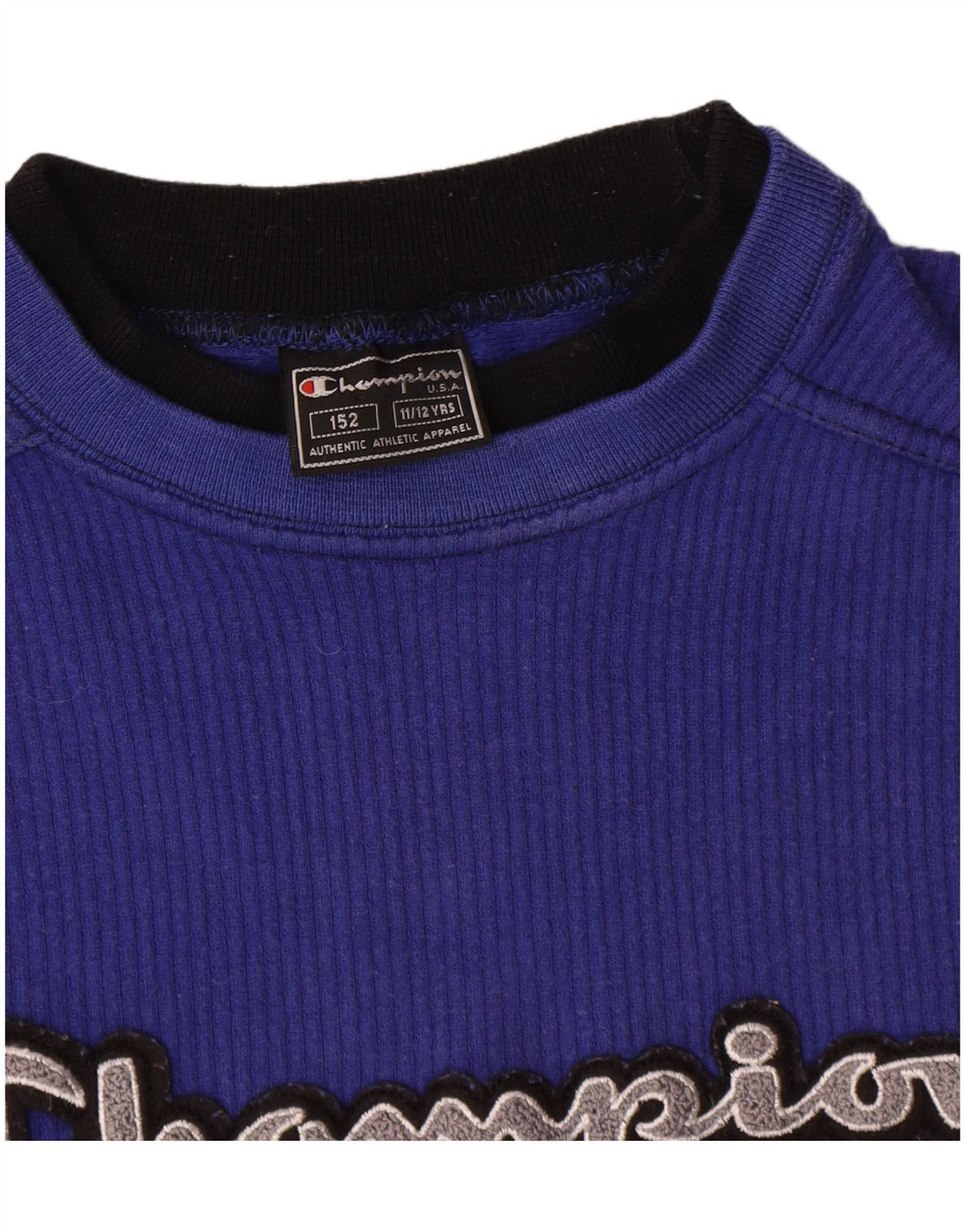 Champion Sweatshirt mit Grafik für Jungen, 11–12 Jahre, blaue Baumwolle