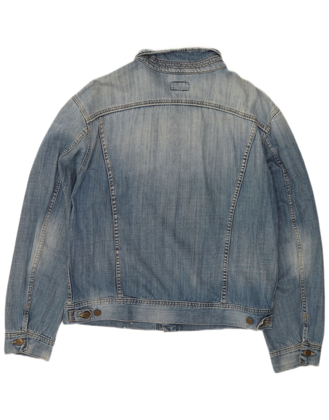 Lee Herren Jeansjacke UK 44 2XL Blaue Baumwolle