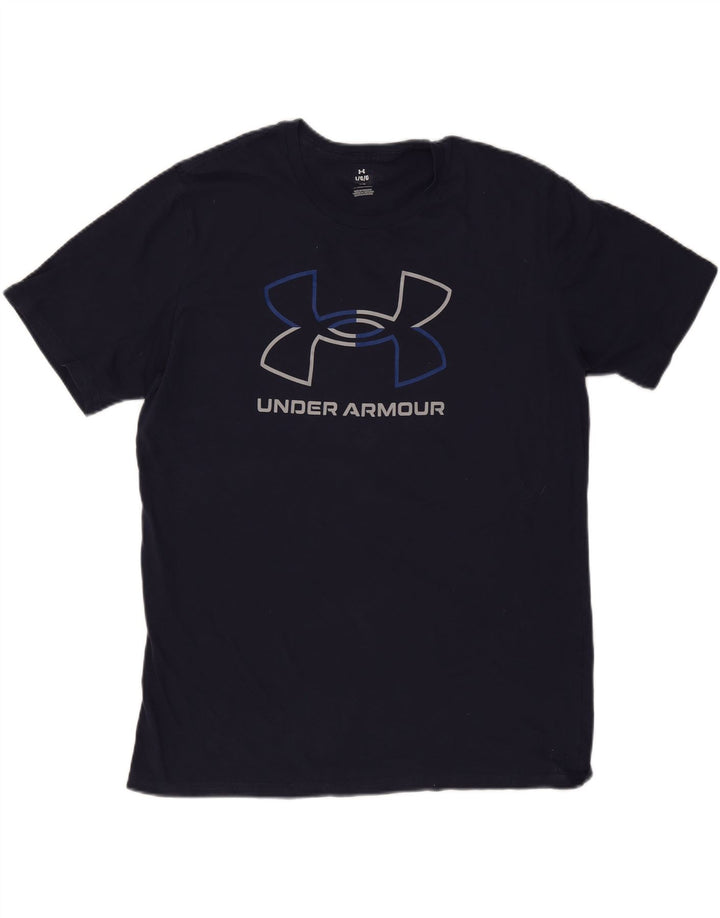 Under Armour Herren-T-Shirt mit Grafik, Größe L, Marineblau