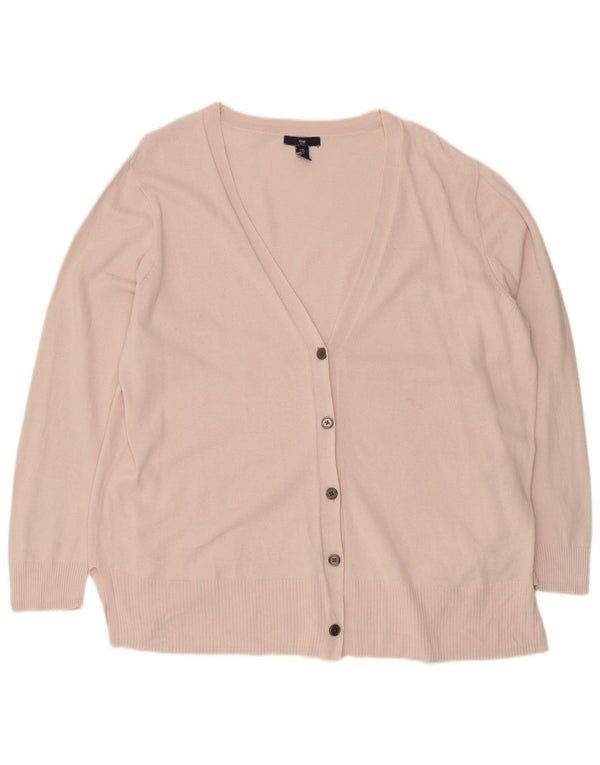 Gap Damen-Cardigan-Pullover UK 18 XL Rosa Baumwolle