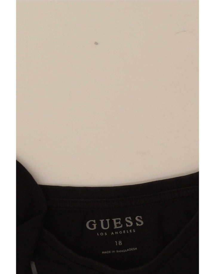 Guess Langarmshirt mit Grafik für Jungen, 15–16 Jahre, Schwarz
