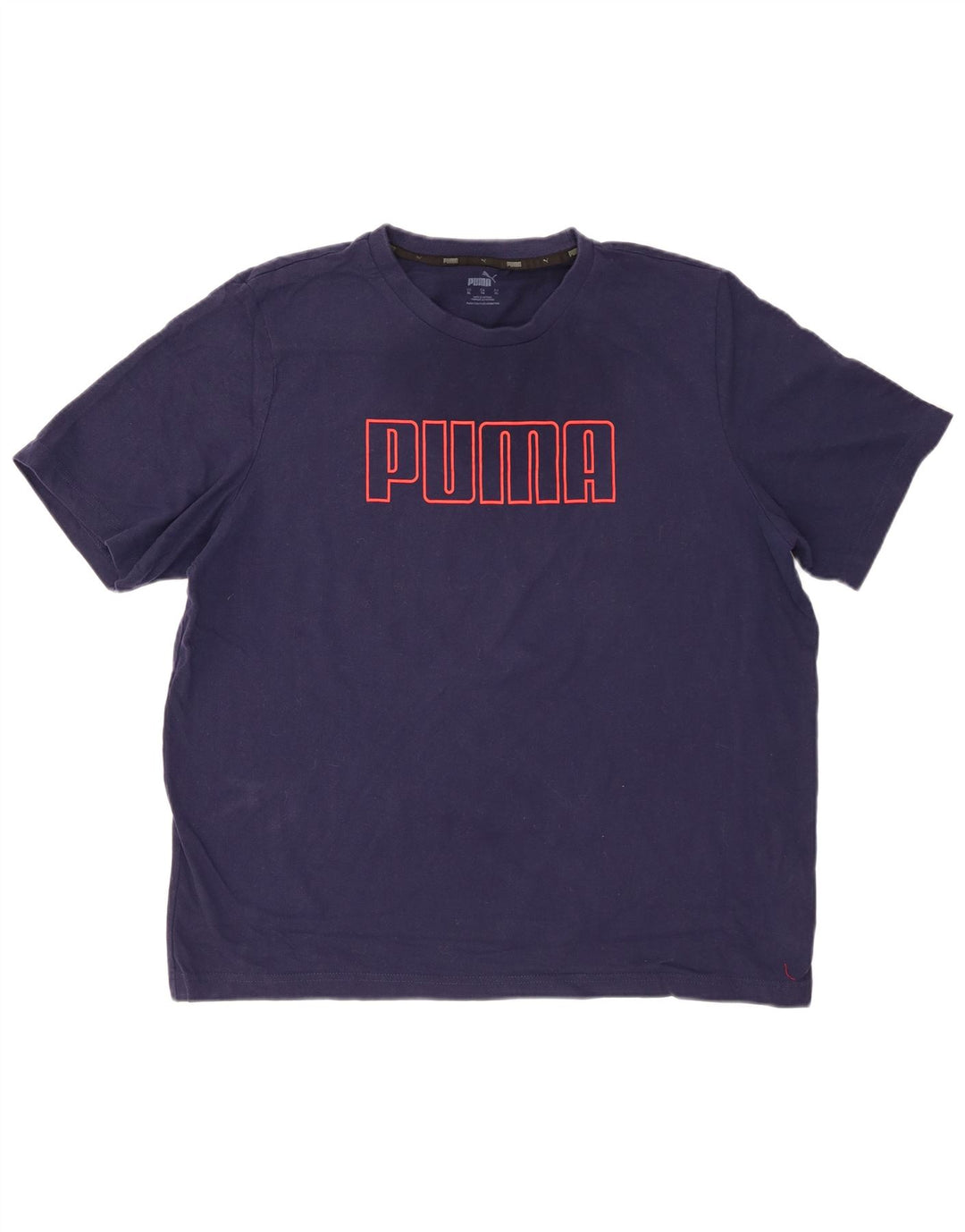 PUMA Herren Grafik T-Shirt Top XL Marineblau Baumwolle