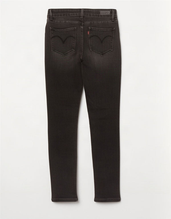 Levi's Damen Demi Curve Mid Rise Skinny Jeans US 4 Small W27 L30 Schwarz