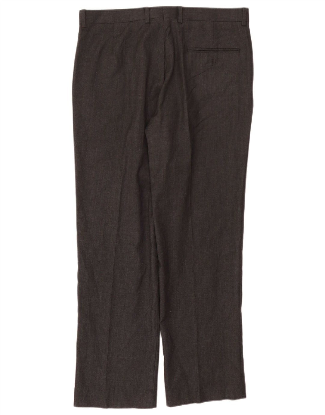 John Lewis Herren gerade Anzughose W34 L29 schwarze Wolle