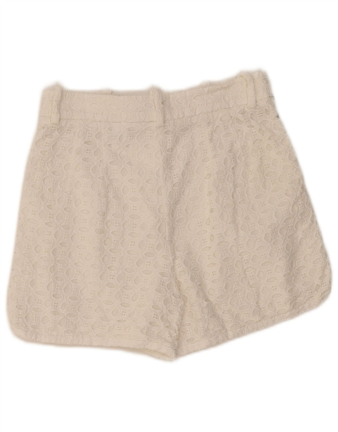 ZARA Damen Freizeitshorts mit hoher Taille, XS W24, Weiß