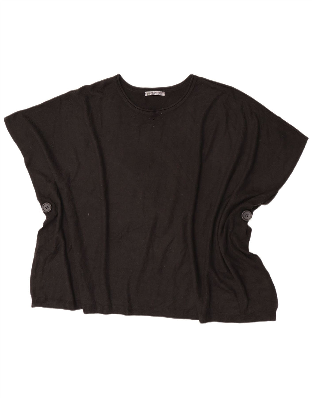 Marks & Spencer Damen Poncho-Oberteil, Einheitsgröße, Schwarz