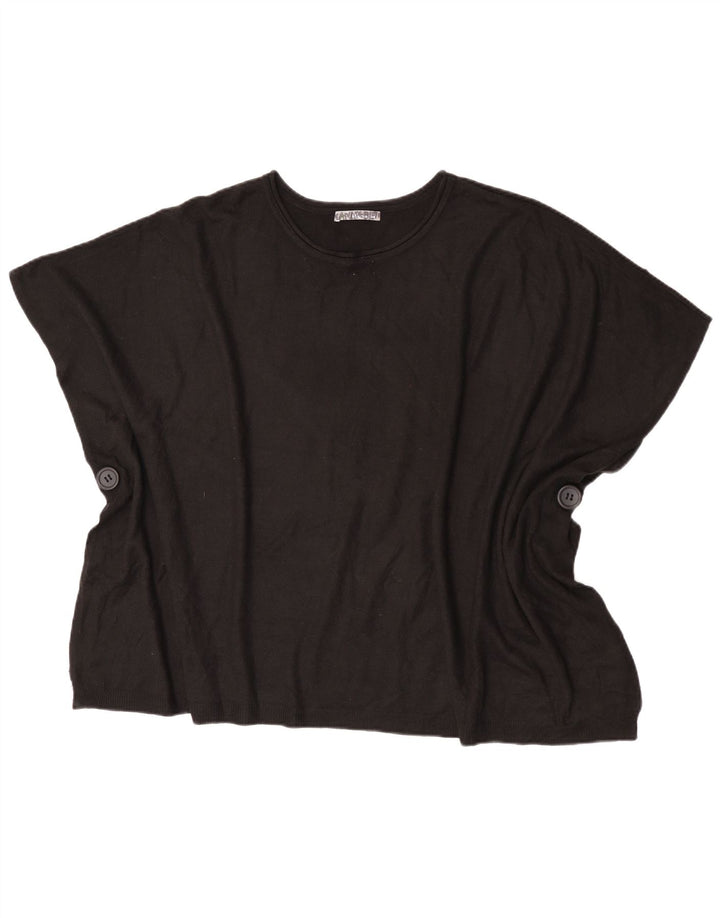 Marks & Spencer Damen Poncho-Oberteil, Einheitsgröße, Schwarz