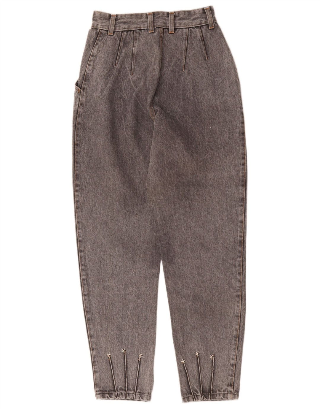 Cappopera Damen Tapered Jeans W24 L27 Graue Baumwolle