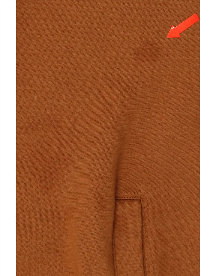 LEE Mens Regular Fit Zip Neck Sweatshirt Jumper 2XL Brown Cotton Vintage Lee and Second-Hand Lee from Messina Hembry 