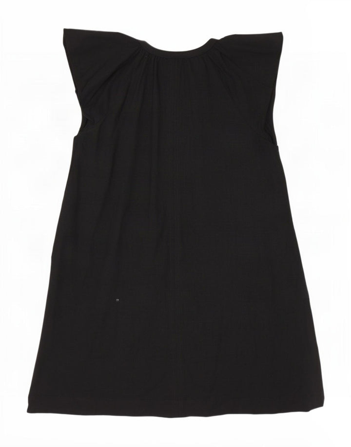 Next Damen A-Linien-Kleid UK 14 Large Schwarz Viskose