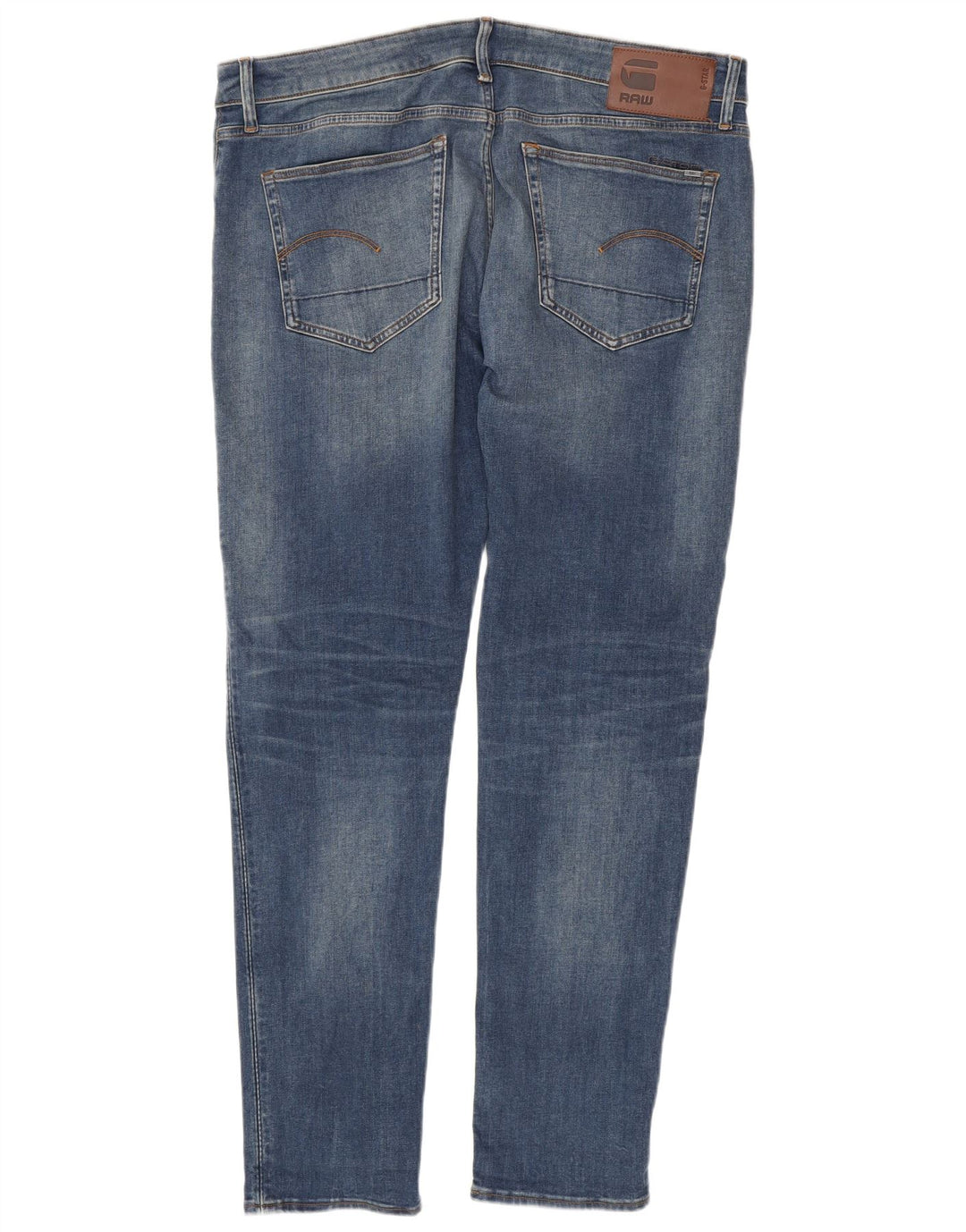 G-STAR Herren 3301 Slim Jeans W38 L34 Blaue Baumwolle