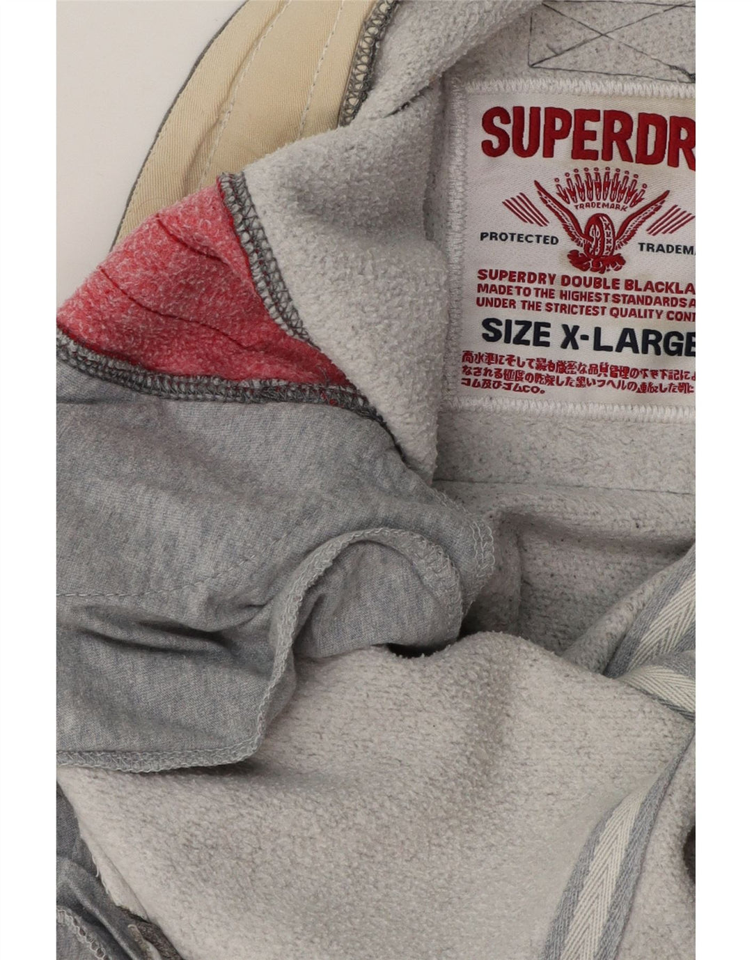 SUPERDRY Herren-Trainingshose mit Grafik, XL, Grau, Farbblock