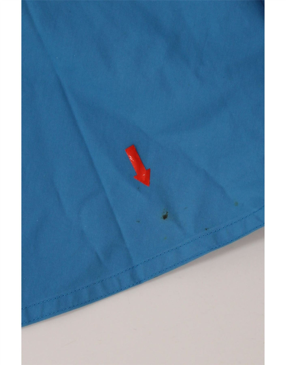 Vintage Damen A-Linienrock Klein W27 Blaue Baumwolle