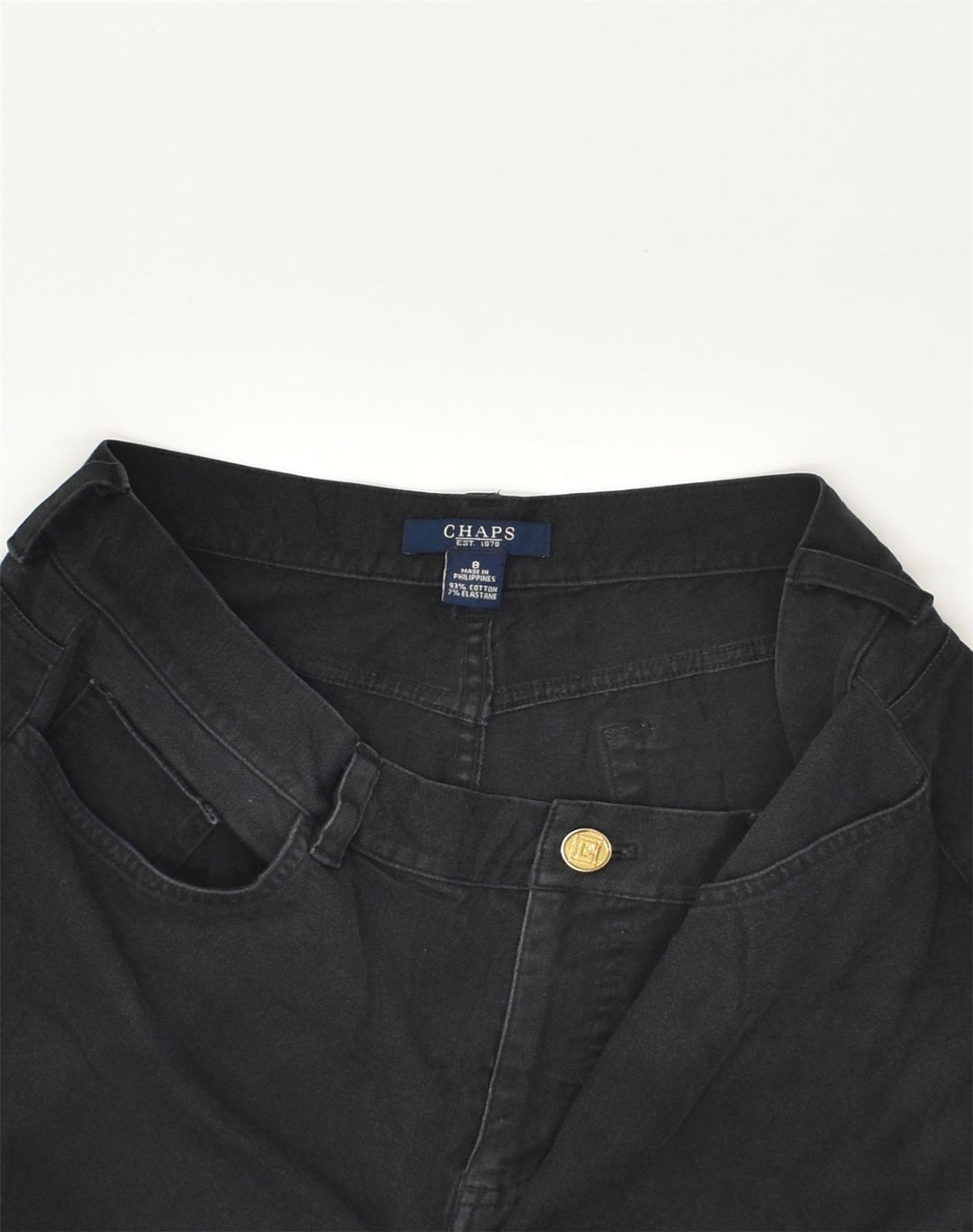 CHAPS Womens Straight Jeans US 8 Medium W30 L28 Grey Cotton | Vintage Chaps | Thrift | Second-Hand Chaps | Used Clothing | Messina Hembry 