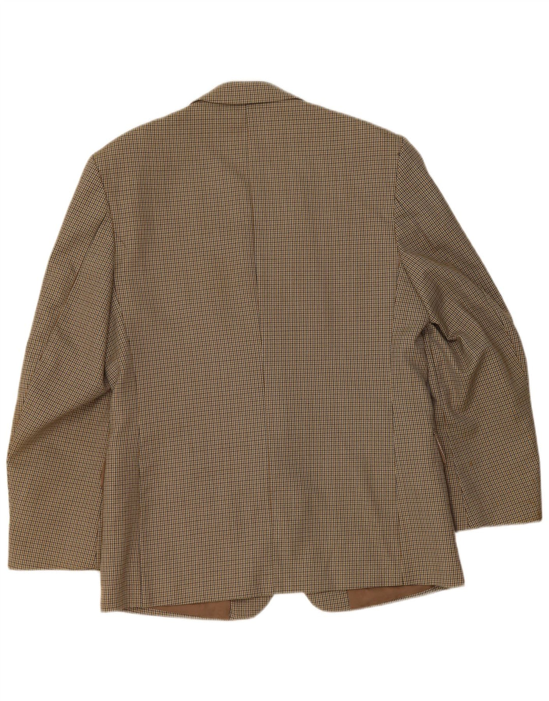 Bersani Herren-Blazer mit 2 Knöpfen, Gr. 40, Braun, Polyester mit Hahnentrittmuster