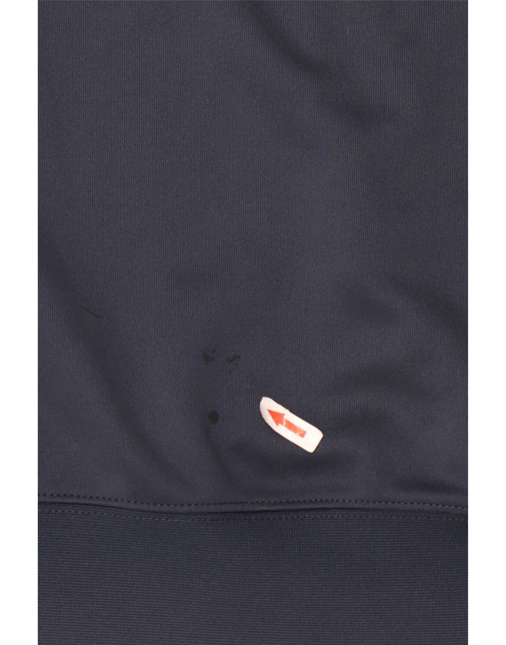 Nike Herren-Kapuzenpullover mit Reißverschluss, klein, marineblaues Farbblock-Polyester