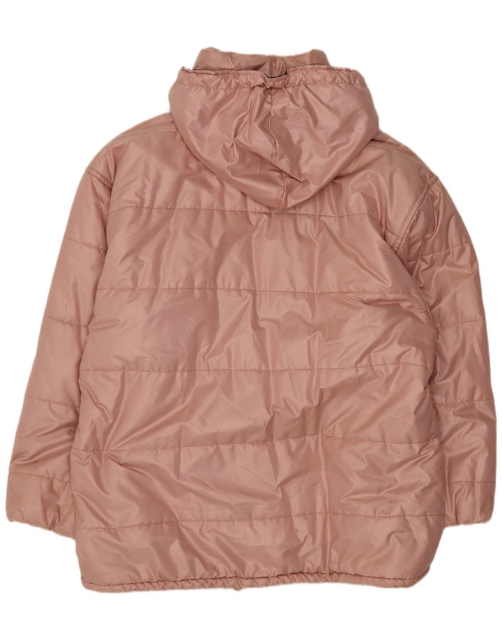 Übergroße wattierte Damenjacke mit Kapuze von Belfe & IT 46, groß, rosa, Polyester