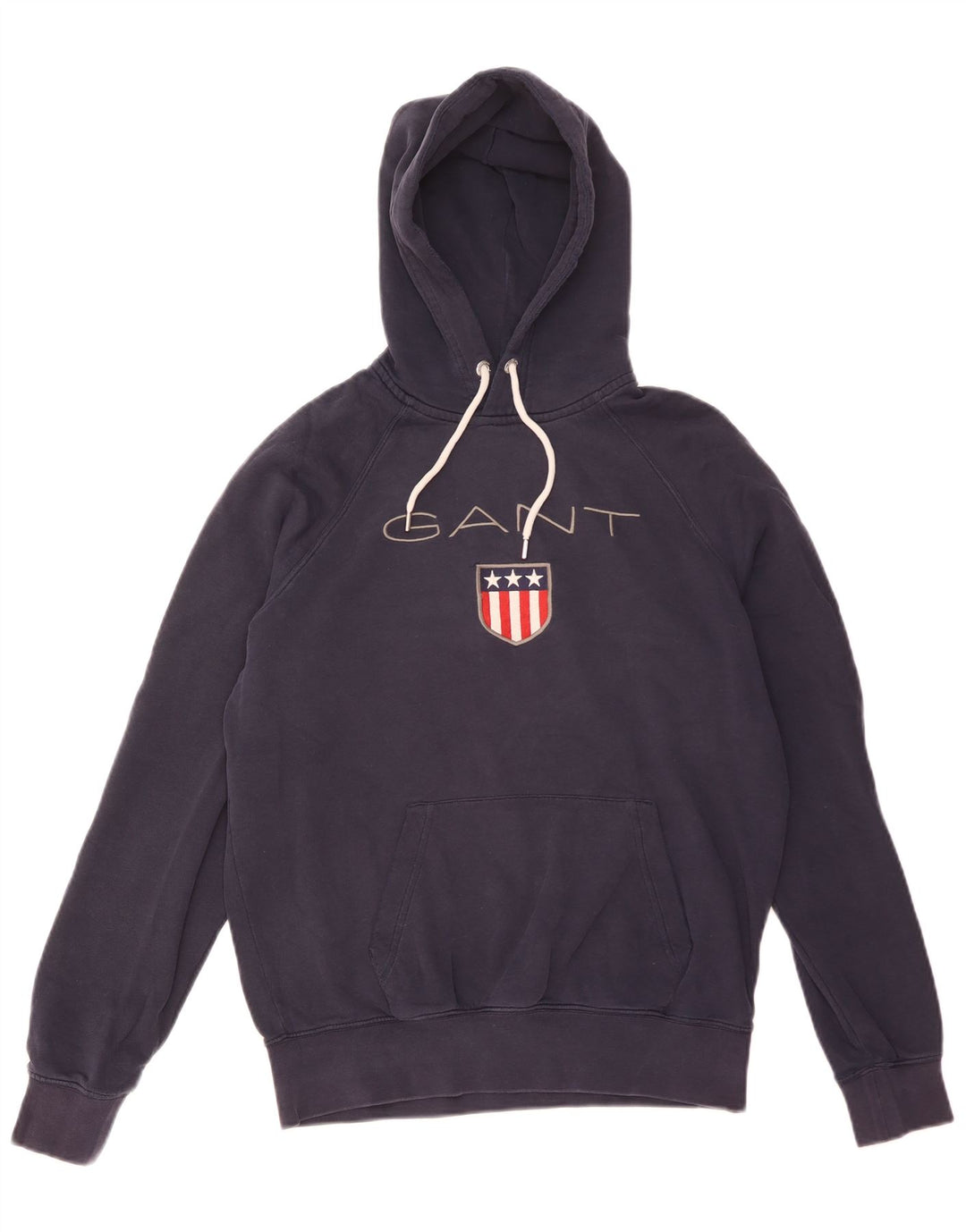 Gant Herren-Kapuzenpullover mit Grafik, mittelmarineblau, Baumwolle