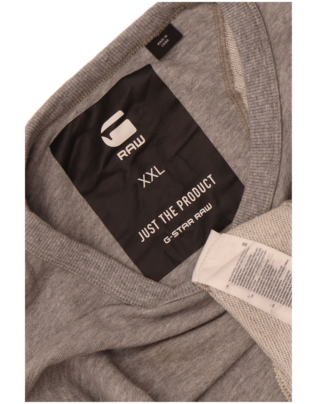 G-Star Herren Sweatshirt Pullover 2XL Grau Colourblock Baumwolle