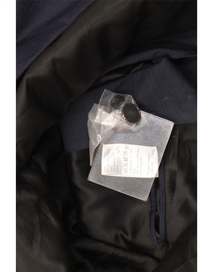 John Lewis Herren-Blazer mit 2 Knöpfen, UK 38, mittelmarineblaue Wolle