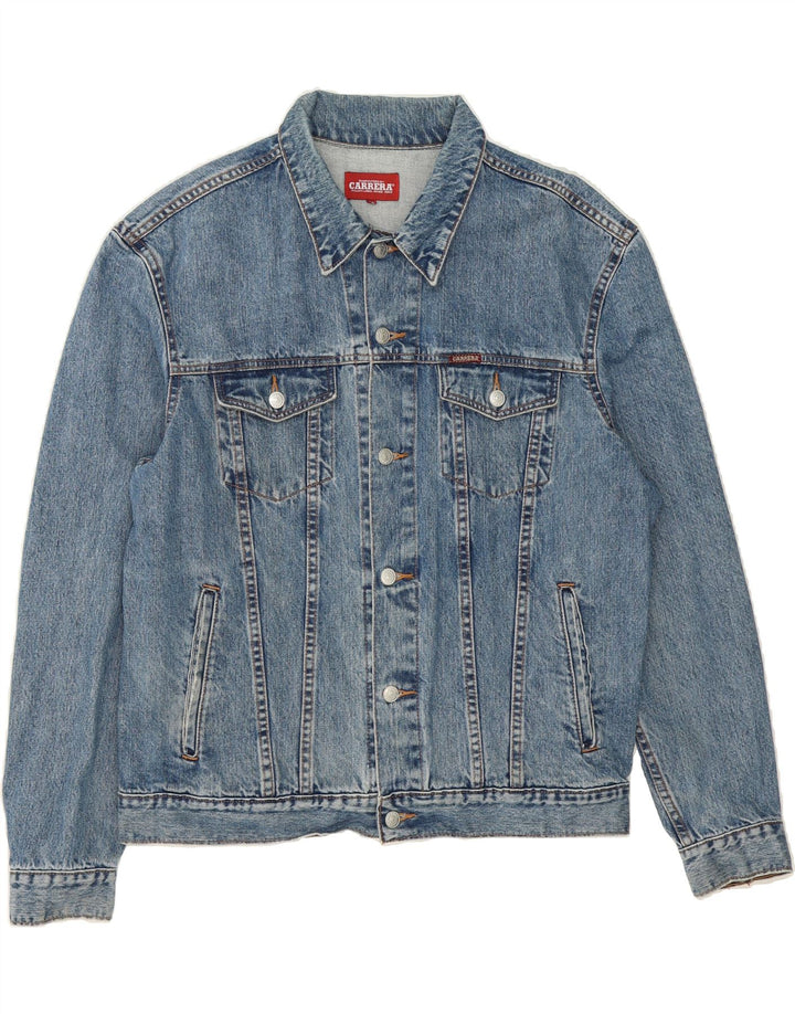 CARRERA Mens Denim Jacket UK 42 XL Blue Cotton Vintage Carrera and Second-Hand Carrera from Messina Hembry 