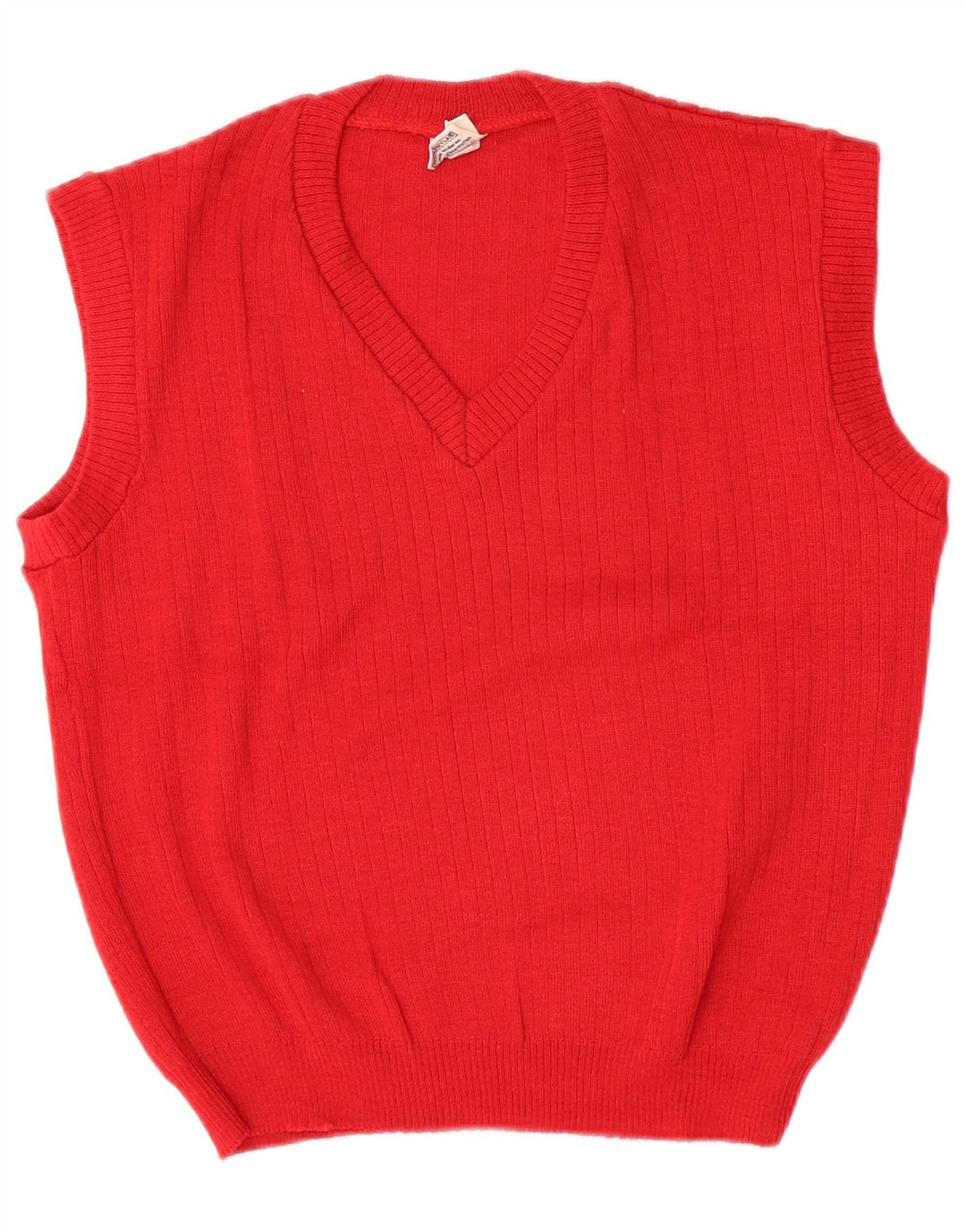 Vintage Damen Weste Tank Top EU 46 XL Rot