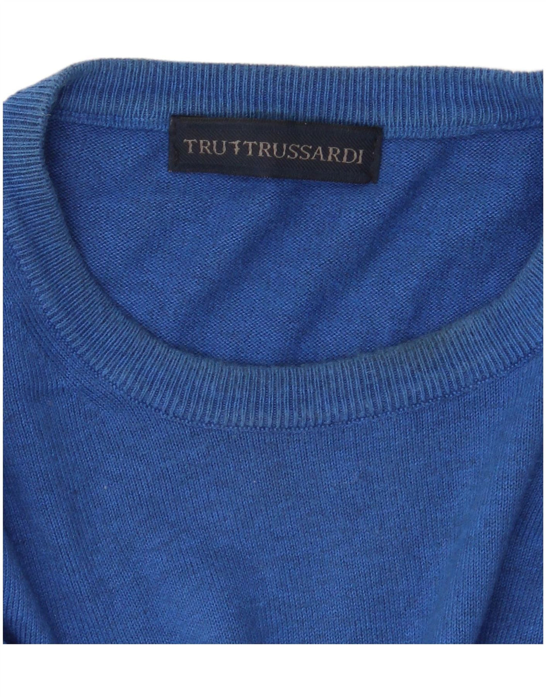 Trussardi Herren-Pullover mit Rundhalsausschnitt, XL, Blau