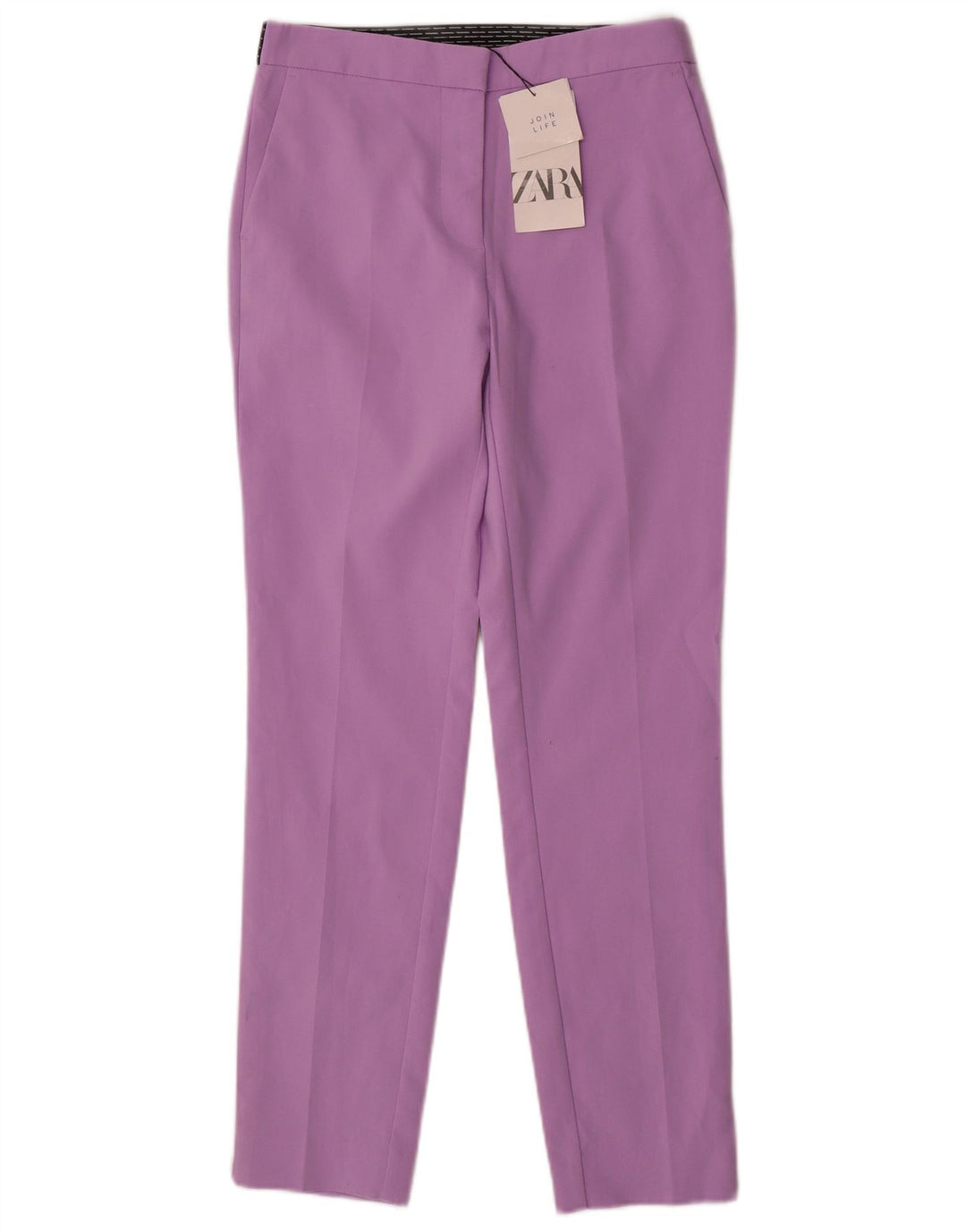 Slim-Anzughose für Damen von Zara, Größe S, W27, L27, Lila, Polyester