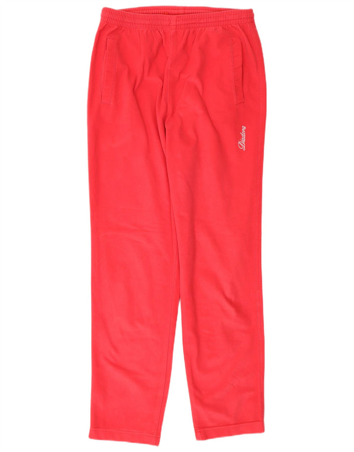 Diadora Trainingshose für Damen, UK 10, Größe S, Rot, Polyester