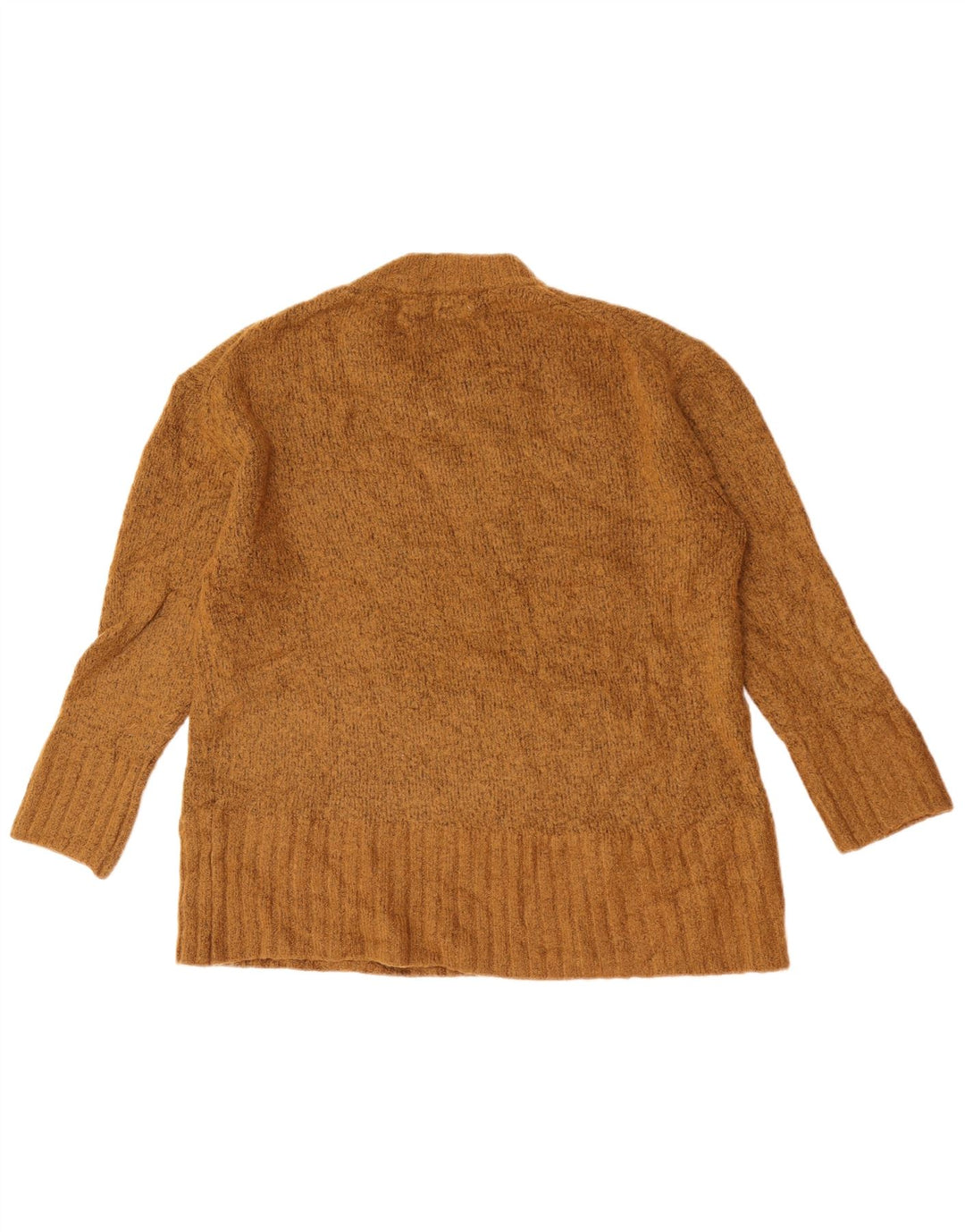 Zara Damen-Pullover, übergroß, Rundhalsausschnitt, Gr. 10, Small Khaki