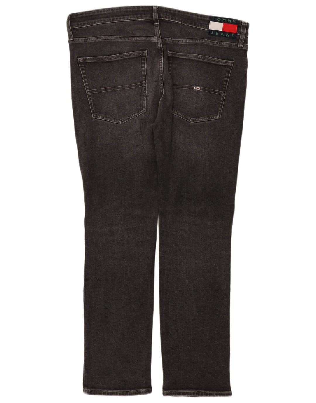 Tommy Hilfiger Herren Slim Jeans W38 L32 Graue Baumwolle