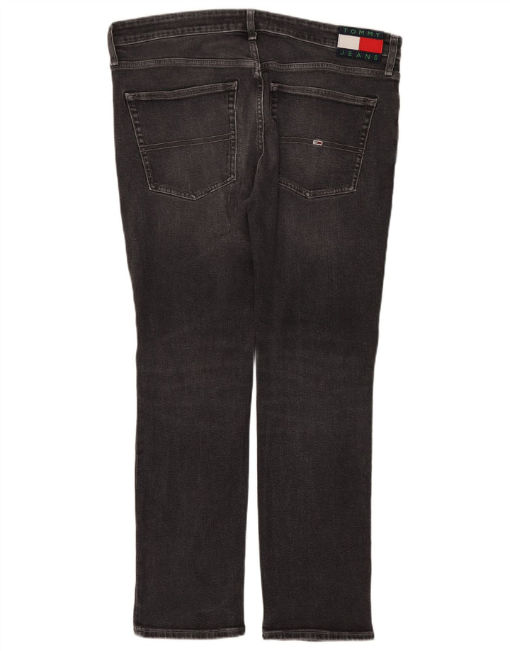 Tommy Hilfiger Herren Slim Jeans W38 L32 Graue Baumwolle