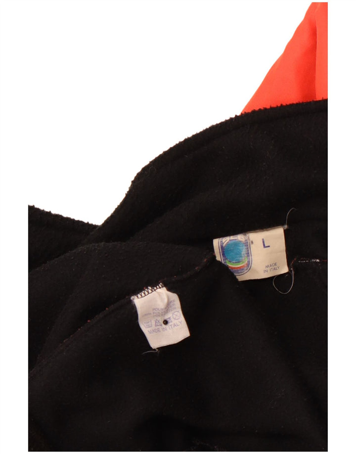 VINTAGE Herren Bomberjacke UK 40 Large Orange Colourblock Polyester