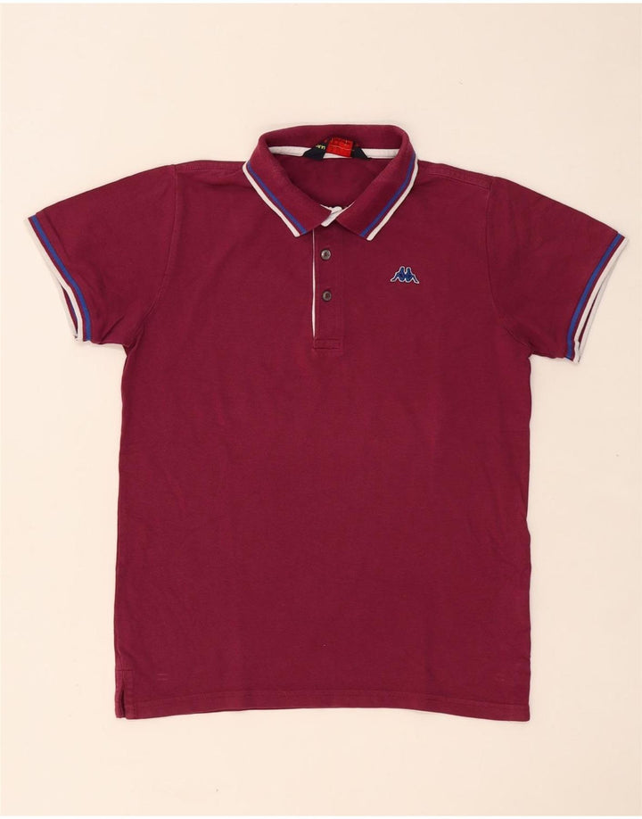 KAPPA Herren Poloshirt Kleine Burgunderrote Baumwolle