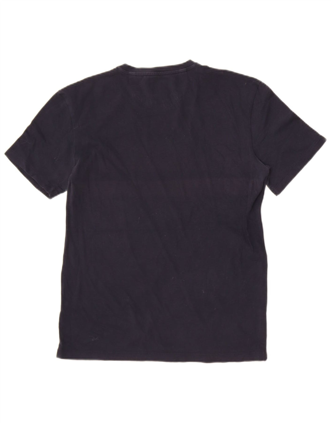 Zara Herren-T-Shirt mit schmaler Passform, mittelmarineblaue Baumwolle