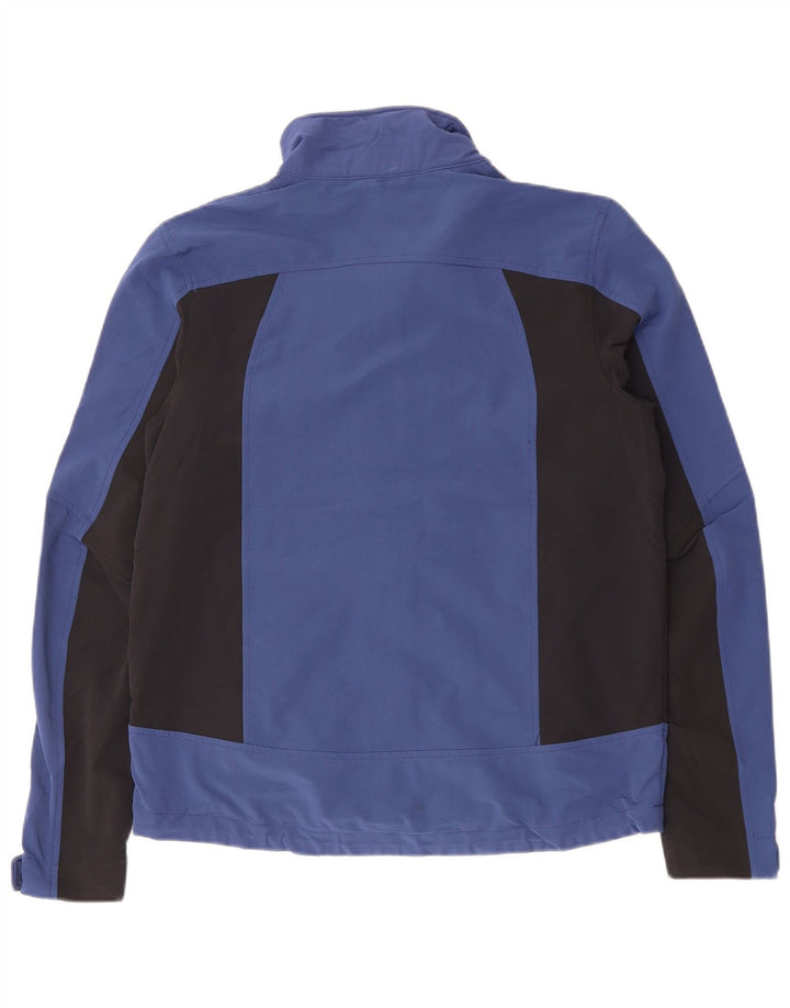 L.L.BEAN Herren-Windbreaker-Jacke, UK 36, klein, marineblaues Colourblock-Nylon