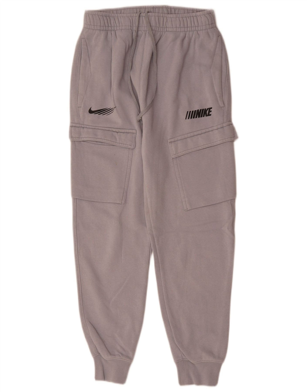 NIKE Damen Graphic Cargo Trainingshose Jogger UK 10 Small Grau