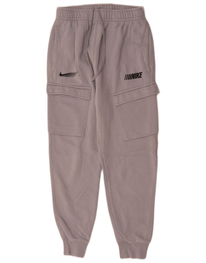 NIKE Damen Graphic Cargo Trainingshose Jogger UK 10 Small Grau