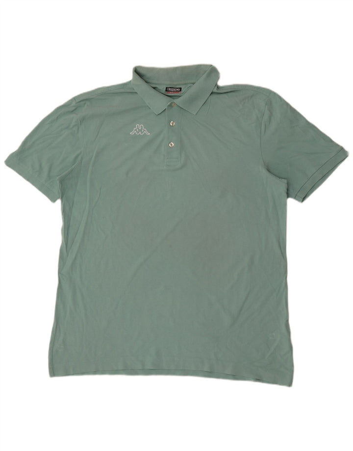 Kappa Herren Poloshirt 2XL Blau Baumwolle