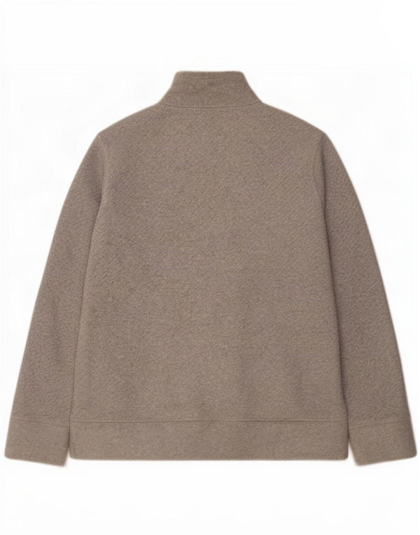 Marks & Spencer Damen Fleecejacke UK 16 Large Grau Polyester