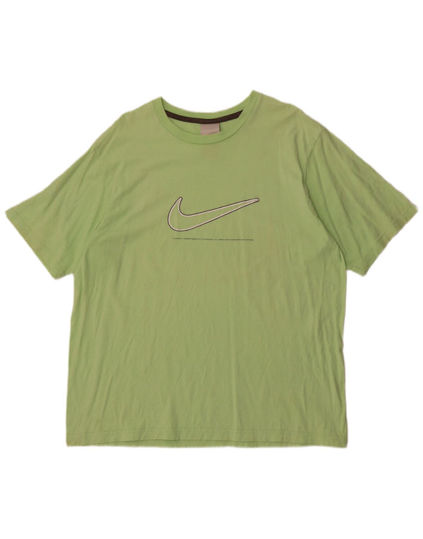 Nike Mens Graphic T-Shirt Top UK 45/47 XL Green Cotton