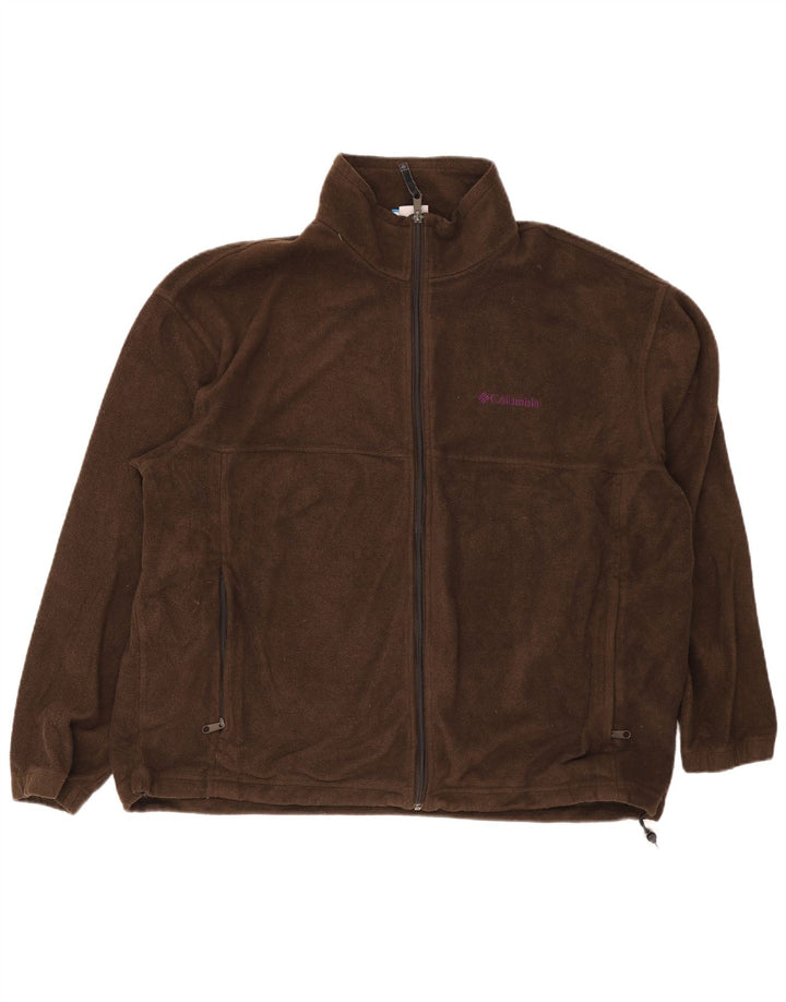 Columbia Herren Fleecejacke UK 44 2XL Braunes Polyester