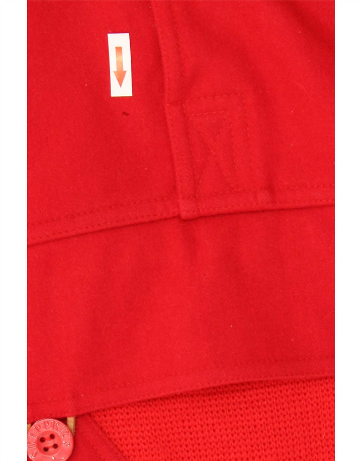 Skipper's Herren-Pullover mit Knopfkragen, IT 48, mittelrote Wolle