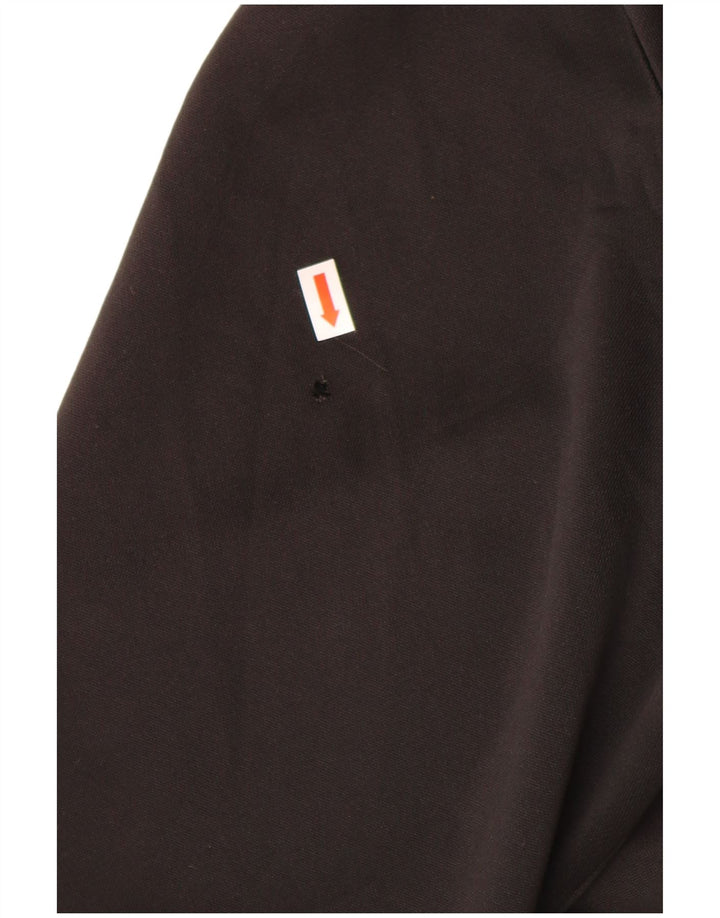 ADIDAS Herren-Trainingsanzug-Top-Jacke, großes schwarzes Farbblock-Polyester