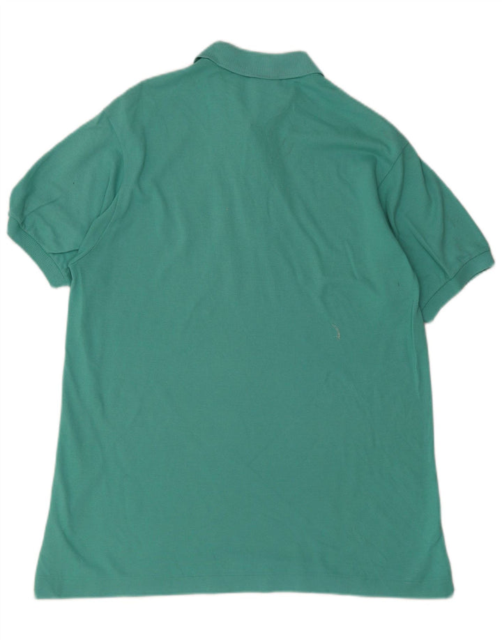 Lacoste Herren-Poloshirt, Größe 5, große grüne Baumwolle