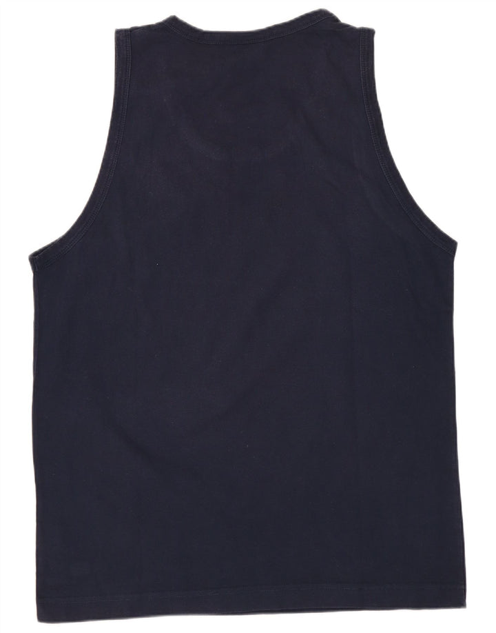 Asics Herren Weste Top XL Marineblau Baumwolle