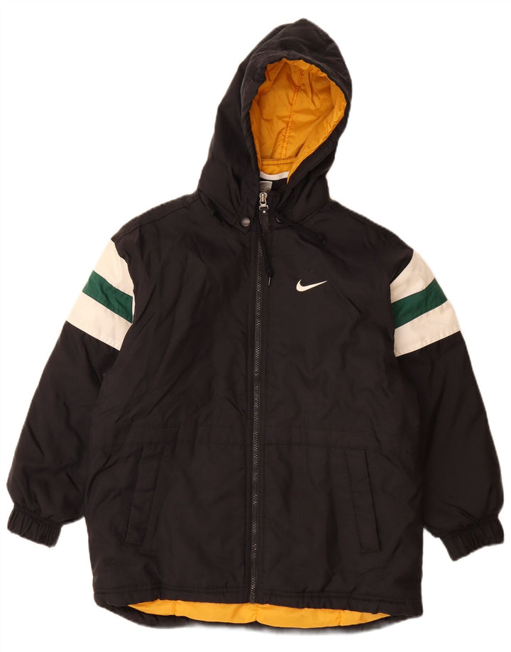 Nike Jungen übergroße Grafik gepolsterte Jacke 9–10 Jahre Medium Schwarz